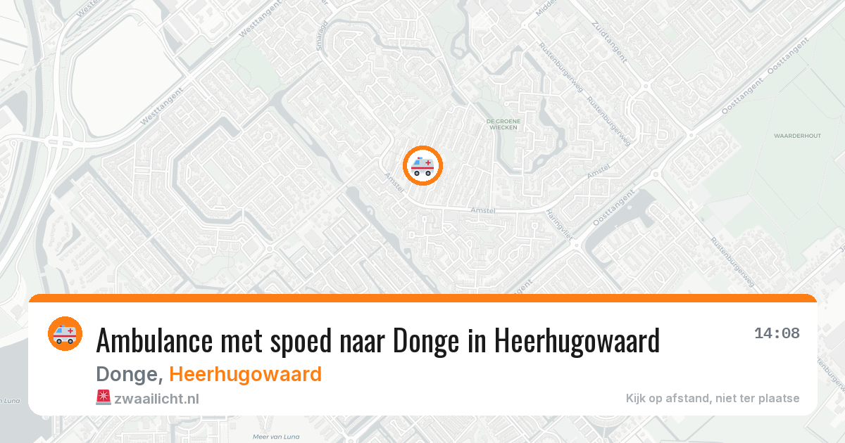 Ambulance met spoed naar Donge in Heerhugowaard — 3 aug 2026