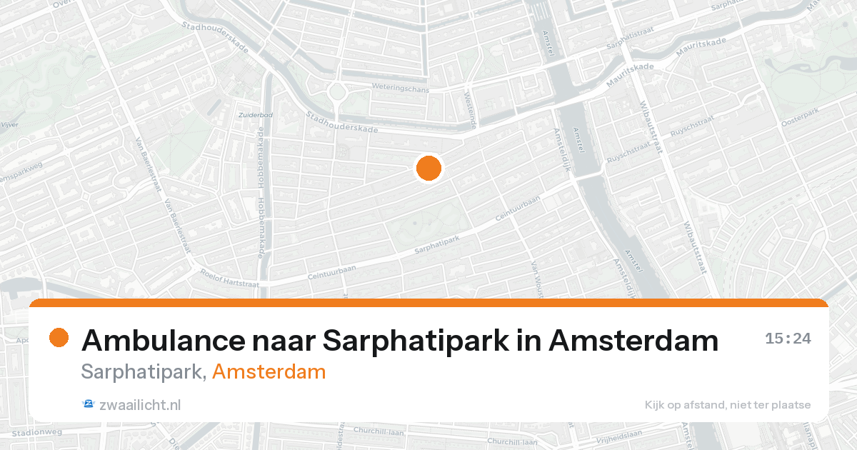 Ambulance naar Sarphatipark in Amsterdam — 30 jan 2026