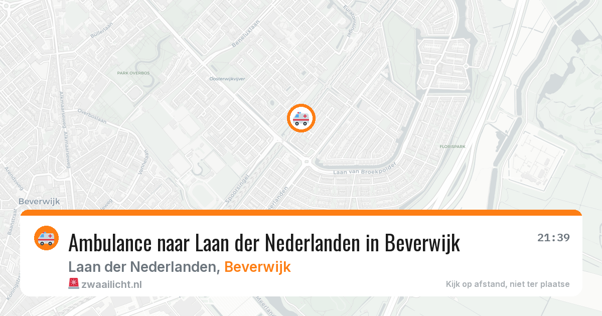 Ambulance naar Laan der Nederlanden in Beverwijk — 20 jun 2026