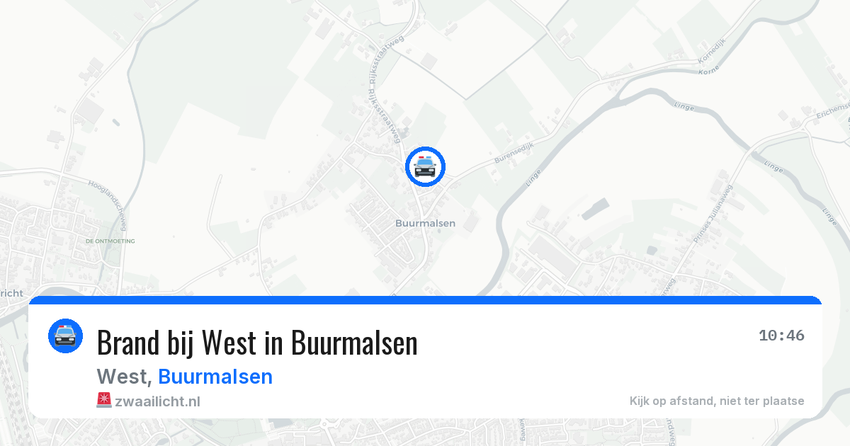 Brand bij West in Buurmalsen — 22 mrt 2026