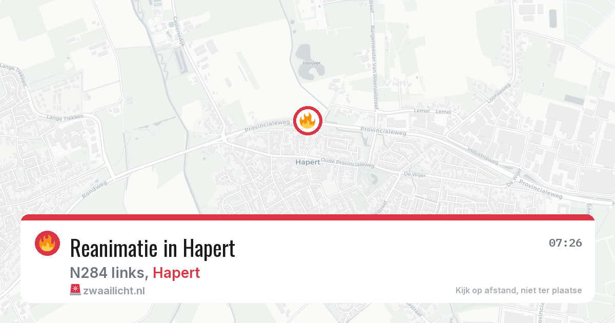 Reanimatie in Hapert — 25 mrt 2026