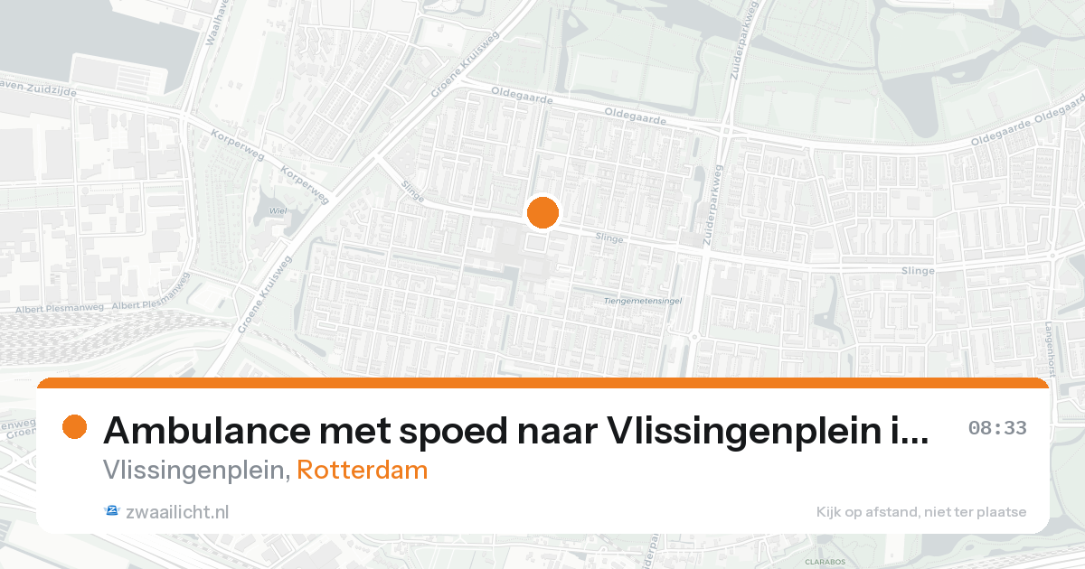 Ambulance met spoed naar Vlissingenplein in Rotterdam — 8 feb 2026