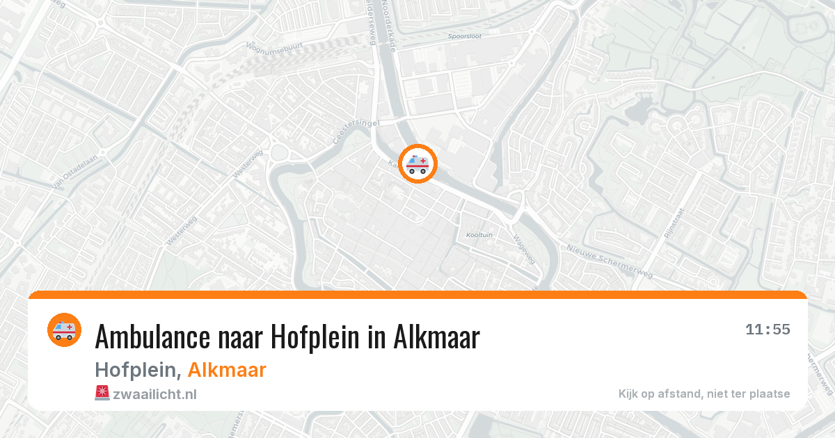 Ambulance naar Hofplein in Alkmaar — 7 aug 2026