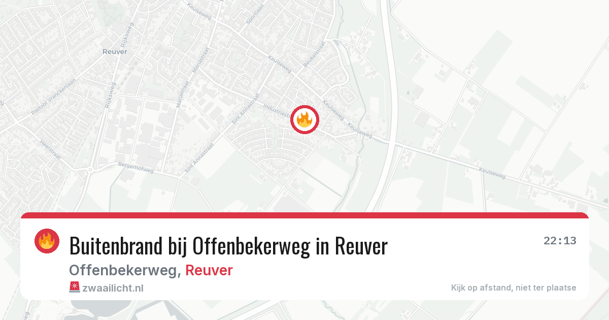 Buitenbrand bij Offenbekerweg in Reuver — 26 mei 2026