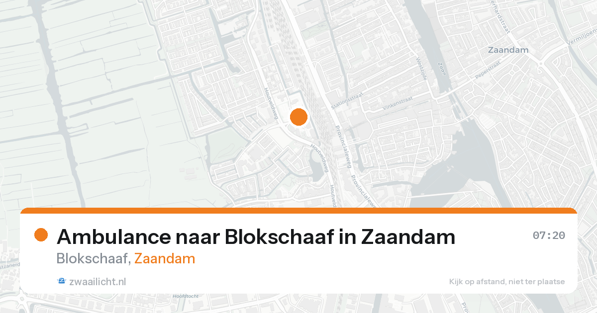 Ambulance naar Blokschaaf in Zaandam — 28 mei 2026