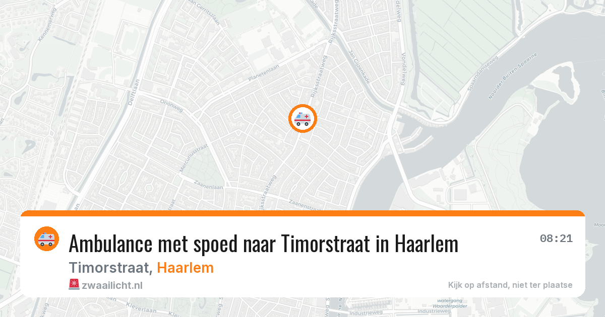 Ambulance met spoed naar Timorstraat in Haarlem — 28 jul 2026