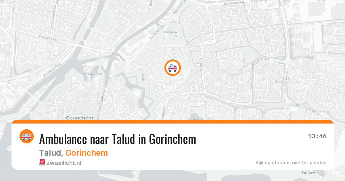 Ambulance naar Talud in Gorinchem — 22 jun 2026