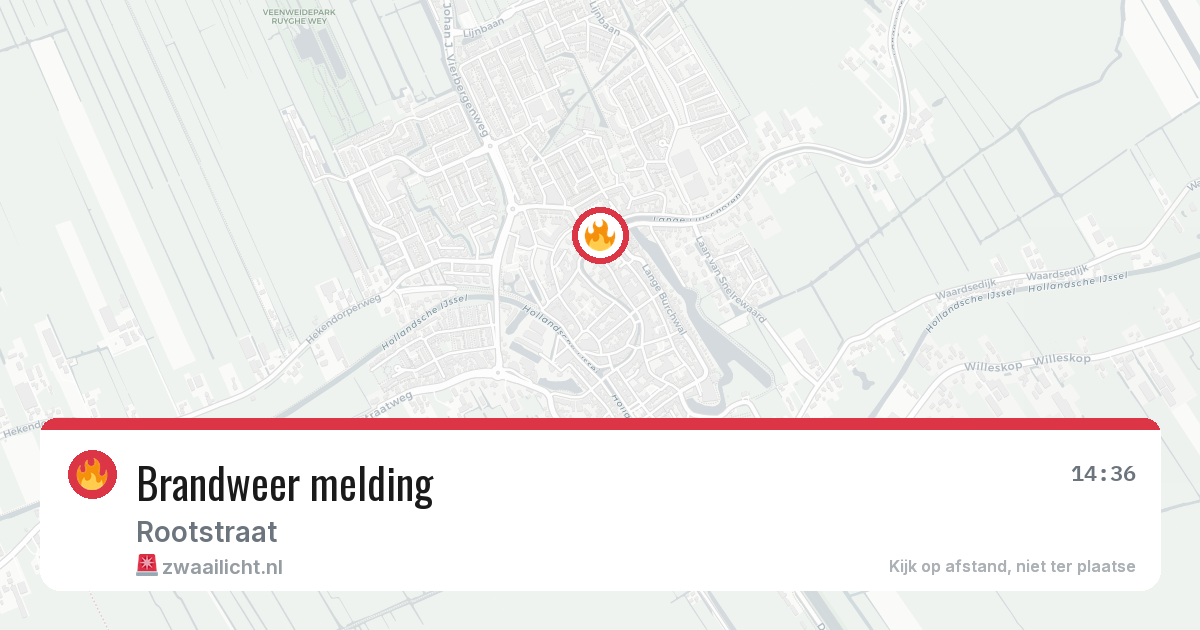 Brandweer melding — 17 jun 2026