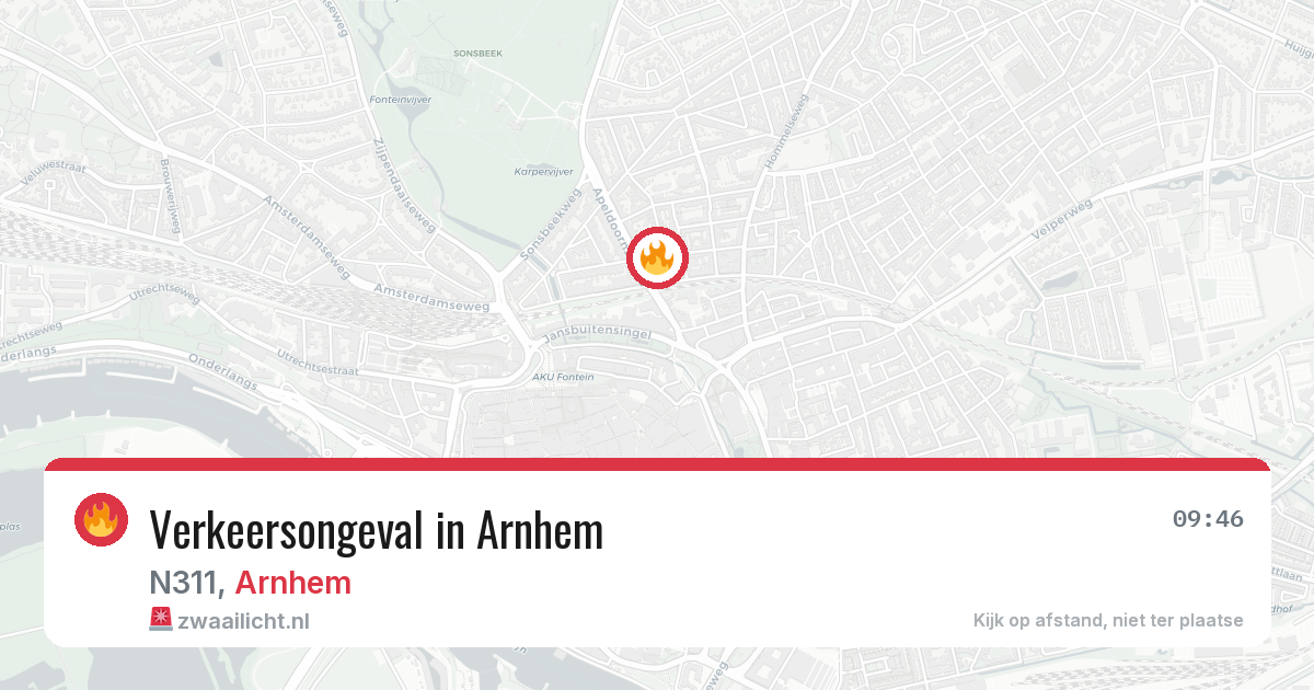 Verkeersongeval in Arnhem — 26 jun 2026
