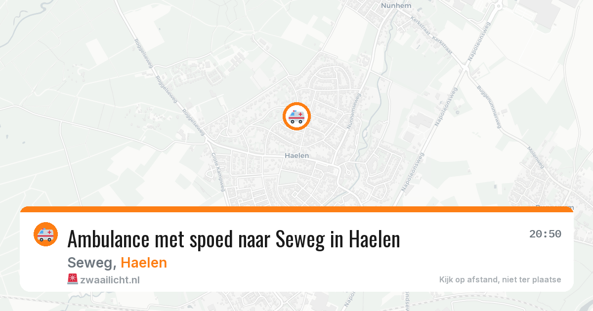 Ambulance met spoed naar Seweg in Haelen — 18 jun 2026
