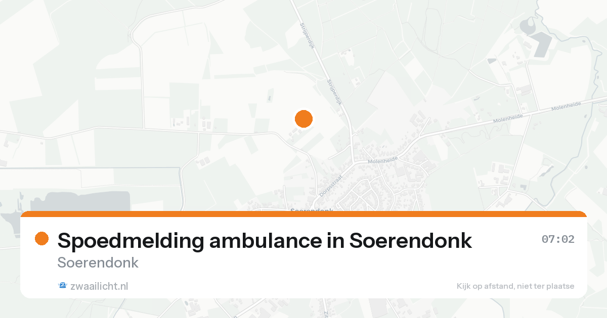 Spoedmelding ambulance in Soerendonk — 21 aug 2026