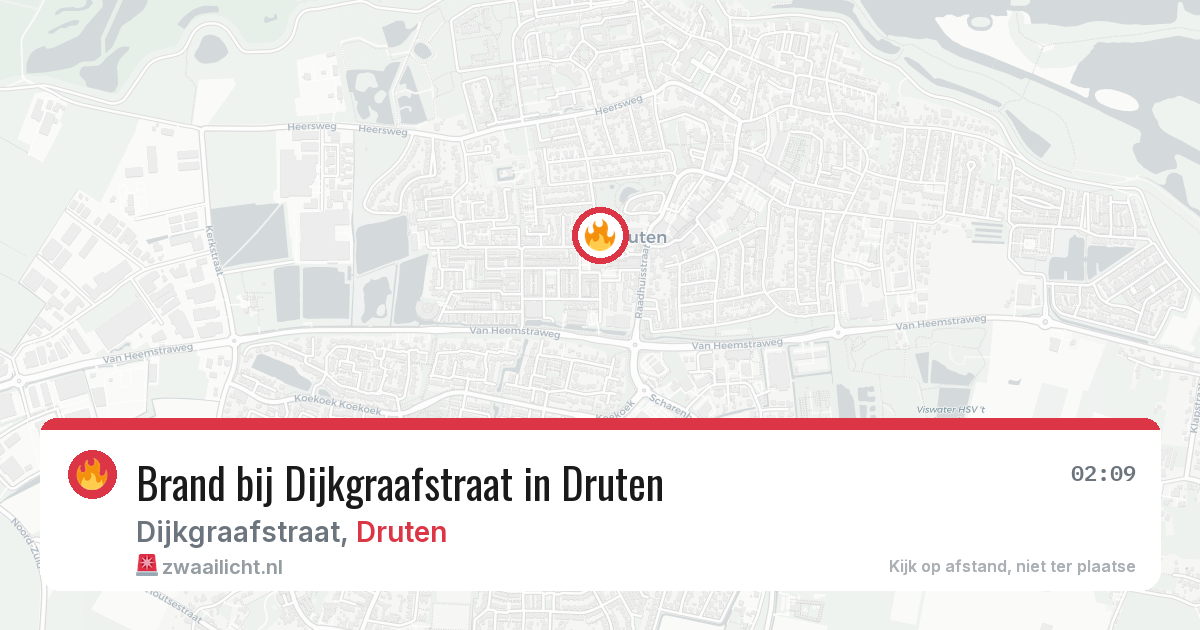 Brand bij Dijkgraafstraat in Druten — 22 apr 2026