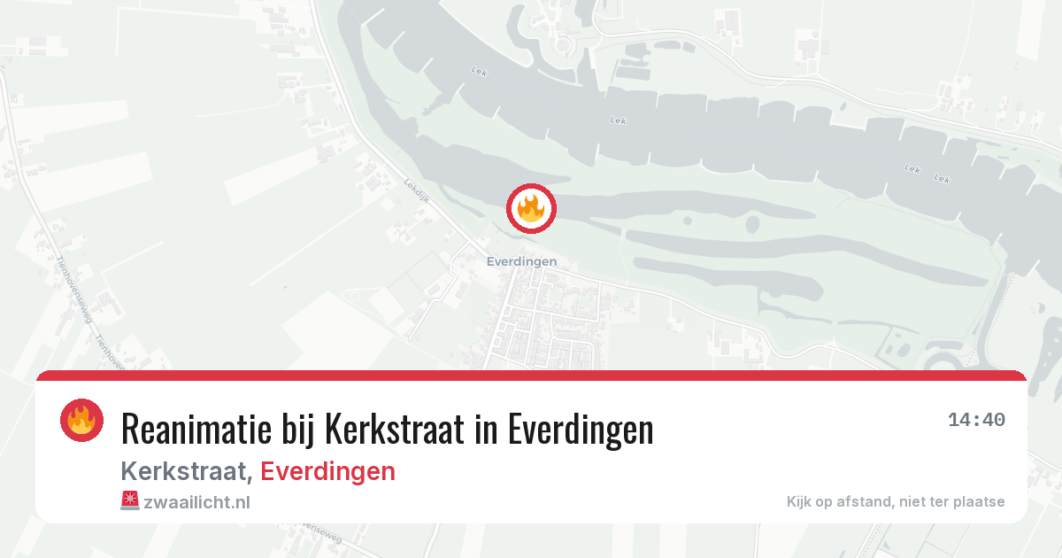 Reanimatie bij Kerkstraat in Everdingen — 14 mrt 2026