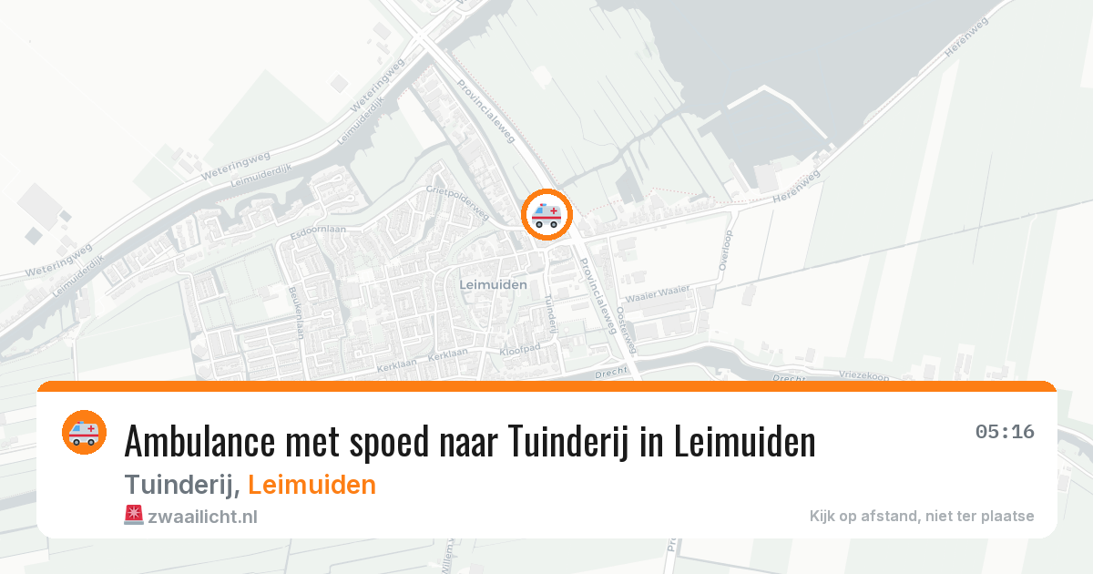 Ambulance met spoed naar Tuinderij in Leimuiden — 29 jun 2026