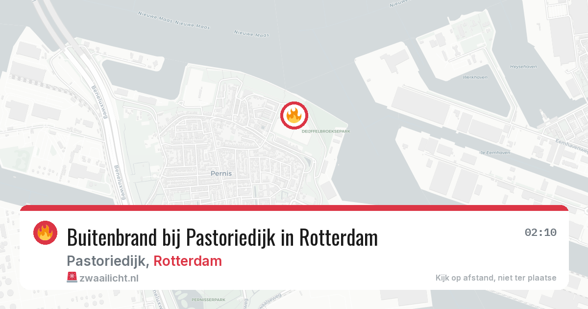 Buitenbrand bij Pastoriedijk in Rotterdam — 6 jul 2026