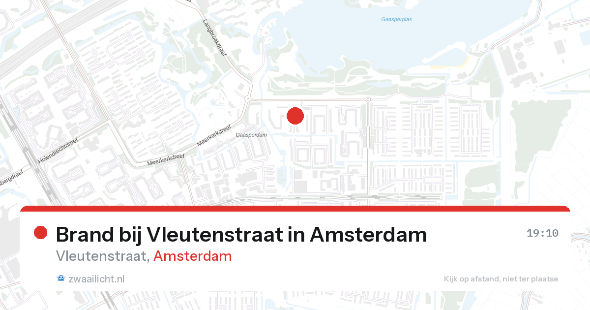 Brand bij Vleutenstraat in Amsterdam — 27 aug 2026