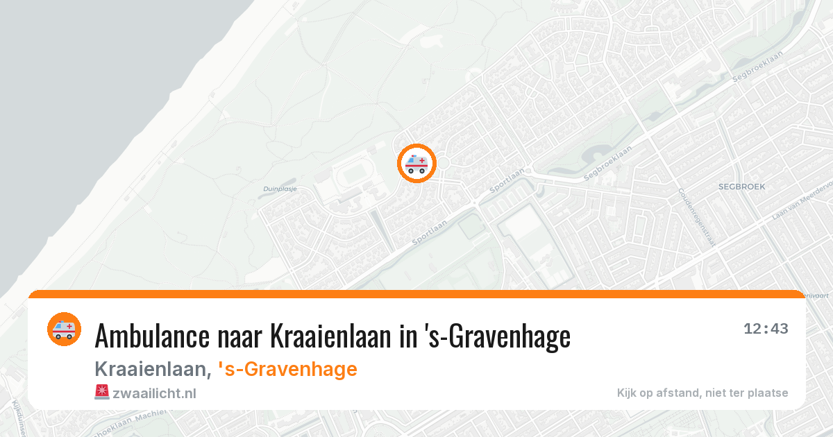 Ambulance naar Kraaienlaan in 's-Gravenhage — 30 apr 2026