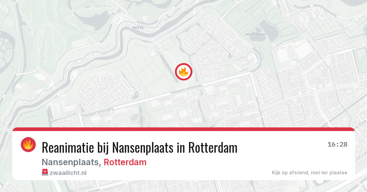 Reanimatie bij Nansenplaats in Rotterdam — 23 jun 2026
