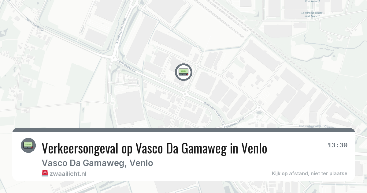 Verkeersongeval op Vasco Da Gamaweg in Venlo — 19 mrt 2026