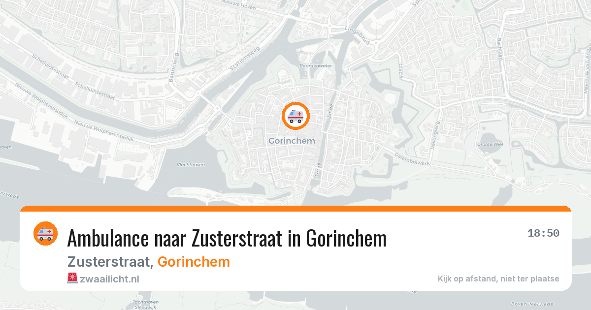 Ambulance naar Zusterstraat in Gorinchem — 3 jun 2026