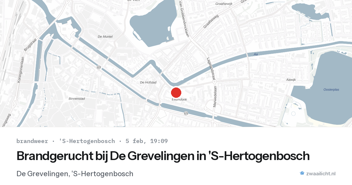 Brandgerucht bij De Grevelingen in 'S-Hertogenbosch — 5 feb 2026