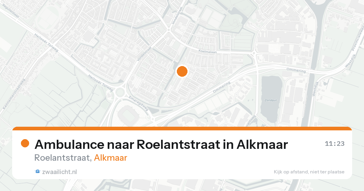 Ambulance naar Roelantstraat in Alkmaar — 7 feb 2026