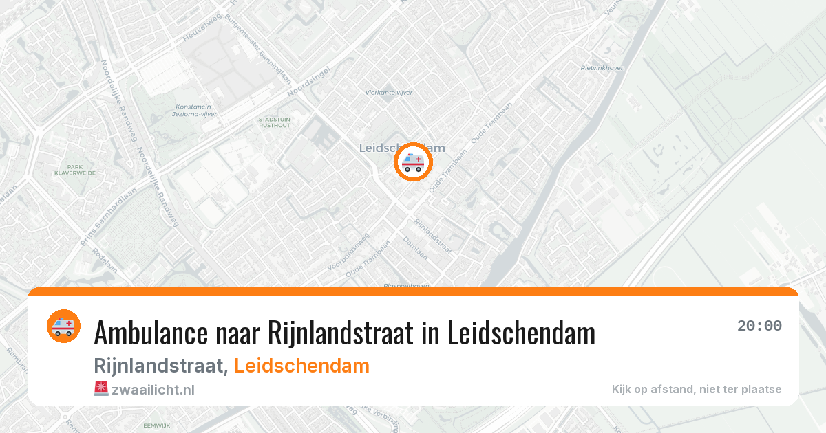 Ambulance naar Rijnlandstraat in Leidschendam — 14 mrt 2026