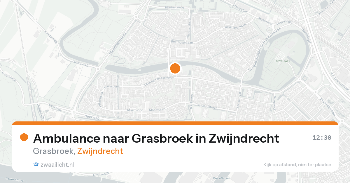 Ambulance naar Grasbroek in Zwijndrecht — 21 aug 2026