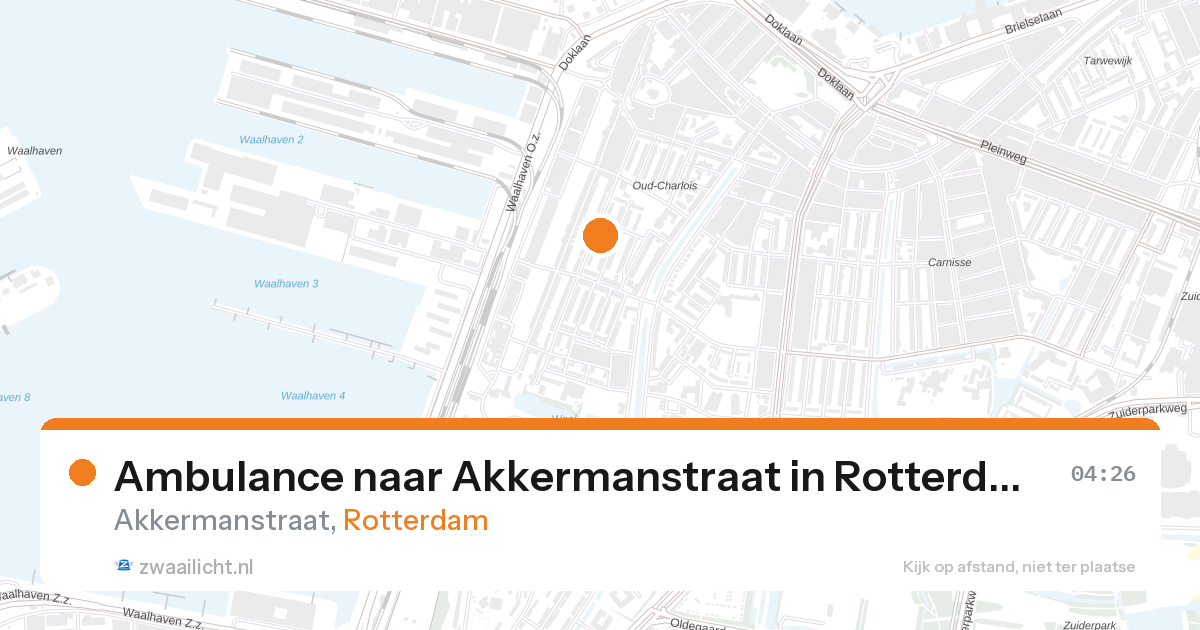 Ambulance naar Akkermanstraat in Rotterdam — 7 feb 2026