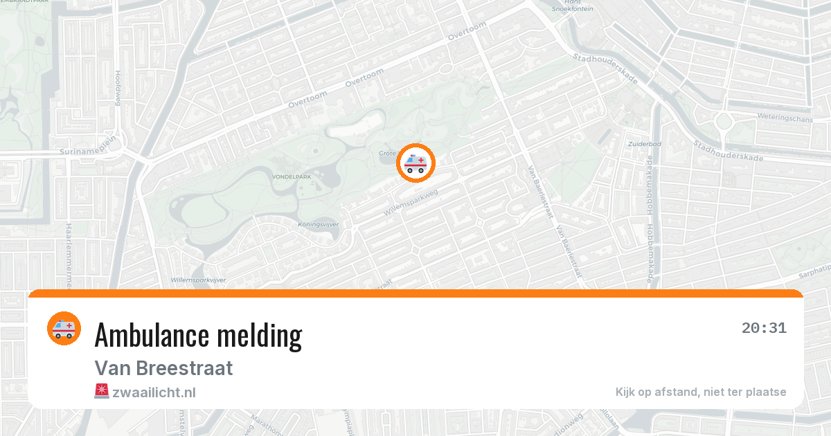 Ambulance melding — 25 jun 2026