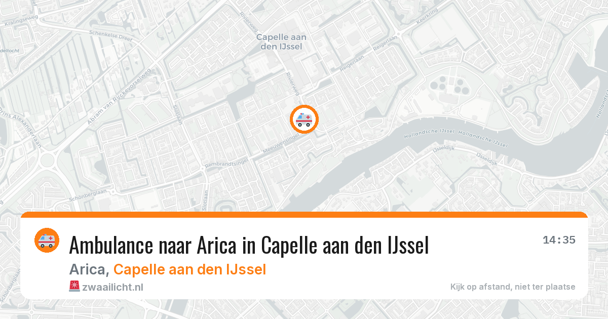 Ambulance naar Arica in Capelle aan den IJssel — 11 aug 2026