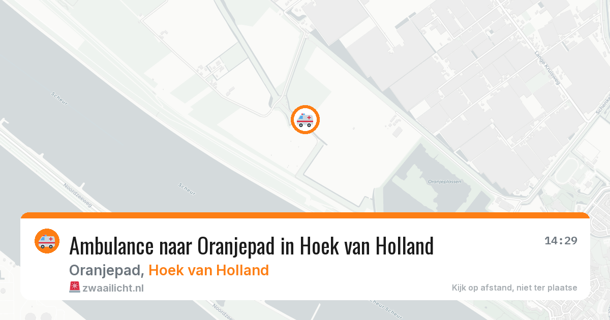 Ambulance naar Oranjepad in Hoek van Holland — 4 jul 2026