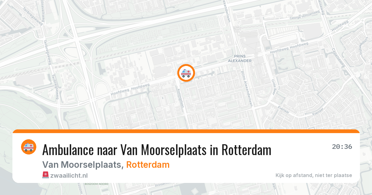 Ambulance naar Van Moorselplaats in Rotterdam — 7 apr 2026