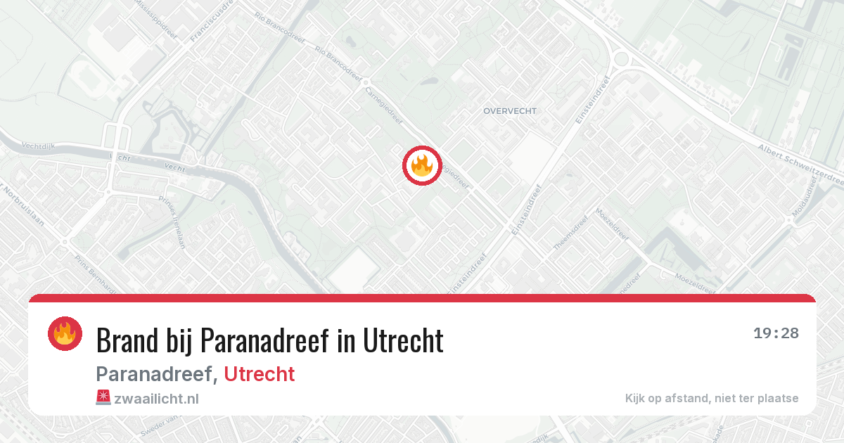 Brand bij Paranadreef in Utrecht — 13 jun 2026