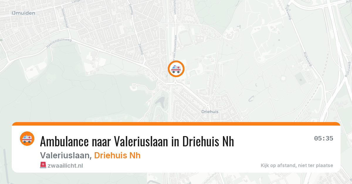 Ambulance naar Valeriuslaan in Driehuis Nh — 13 mei 2026
