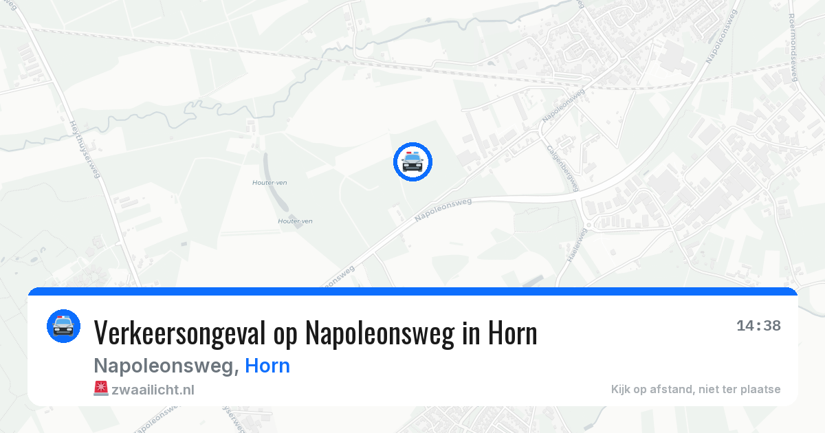 Verkeersongeval op Napoleonsweg in Horn — 15 feb 2026