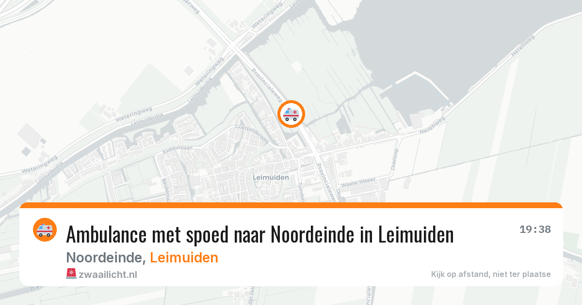 Ambulance met spoed naar Noordeinde in Leimuiden — 22 mei 2026