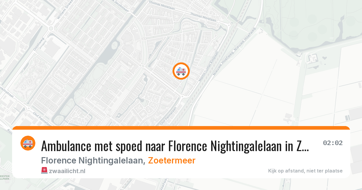 Ambulance met spoed naar Florence Nightingalelaan in Zoetermeer — 9 apr 2026