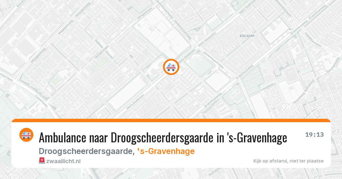 Ambulance naar Droogscheerdersgaarde in 's-Gravenhage — 8 jul 2026