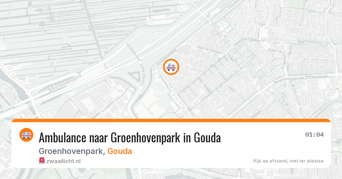 Ambulance naar Groenhovenpark in Gouda — 1 aug 2026