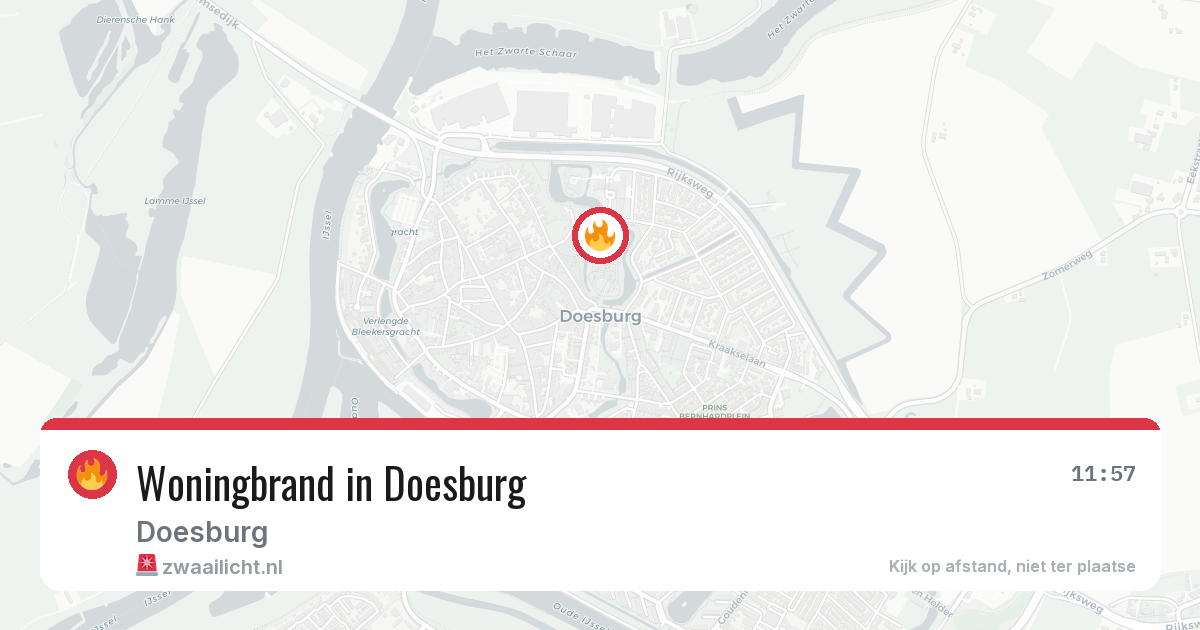 Woningbrand in Doesburg — 7 jun 2026