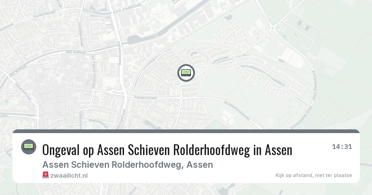 Ongeval op Assen Schieven Rolderhoofdweg in Assen — 10 feb 2026