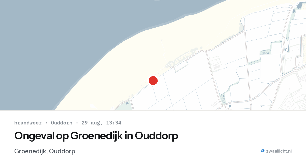 Ongeval op Groenedijk in Ouddorp — 29 aug 2026