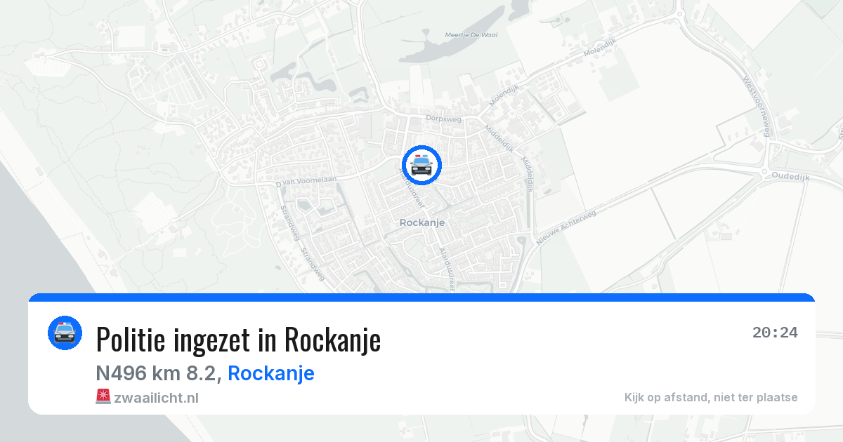 Politie ingezet in Rockanje — 2 jun 2026 | 🚨 Zwaailicht.nl