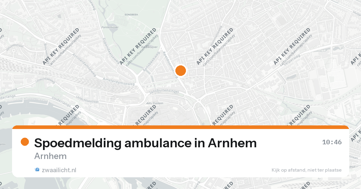 Spoedmelding ambulance in Arnhem — 18 jul 2026