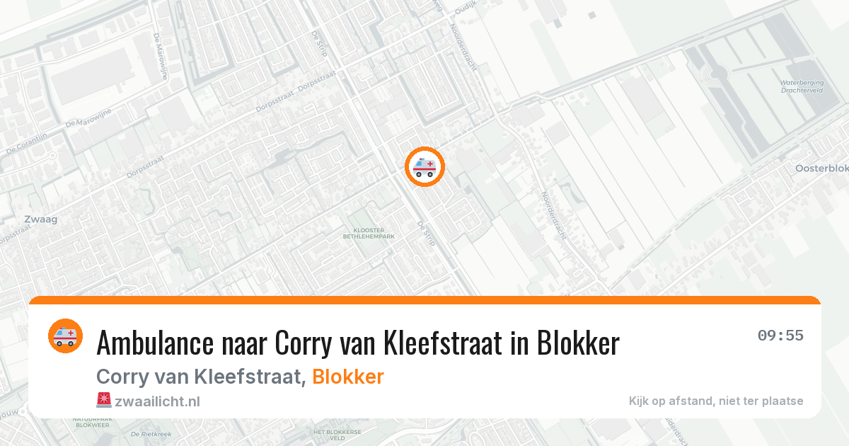 Ambulance naar Corry van Kleefstraat in Blokker — 21 jul 2026