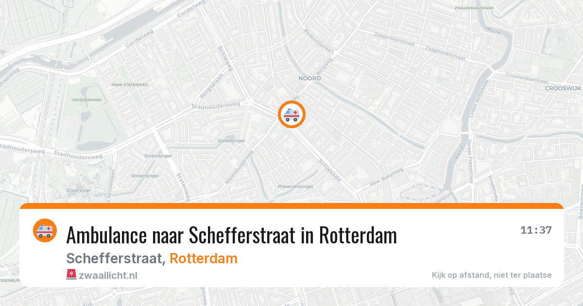 Ambulance naar Schefferstraat in Rotterdam — 29 apr 2026