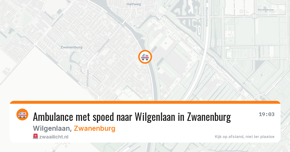 Ambulance met spoed naar Wilgenlaan in Zwanenburg — 30 apr 2026