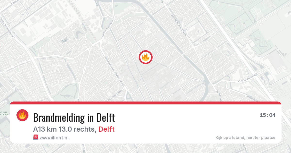 Brandmelding in Delft — 7 apr 2026