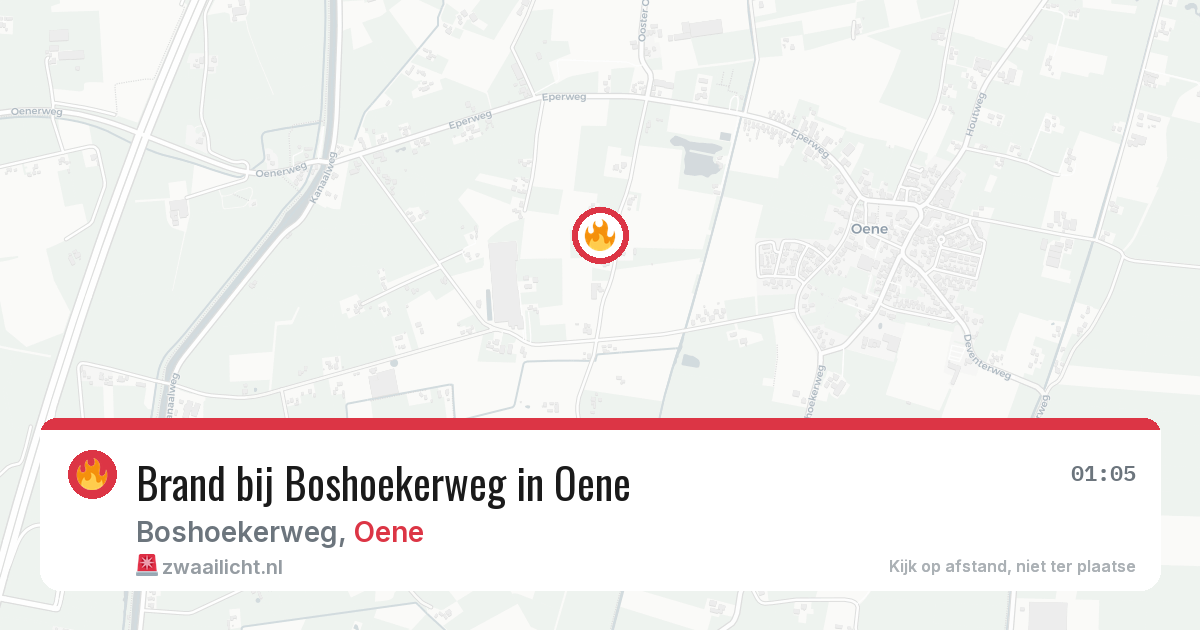 Brand bij Boshoekerweg in Oene — 19 jun 2026